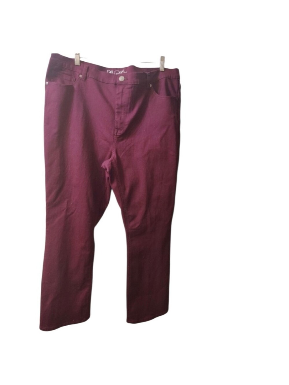 DG2 by Diane Gilman Women's Wine Jeans Sz 20W NWT